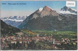Ragaz gegen die Churfirsten - Litho