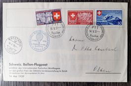 TR11 Enveloppe + Timbre Suisse  1939