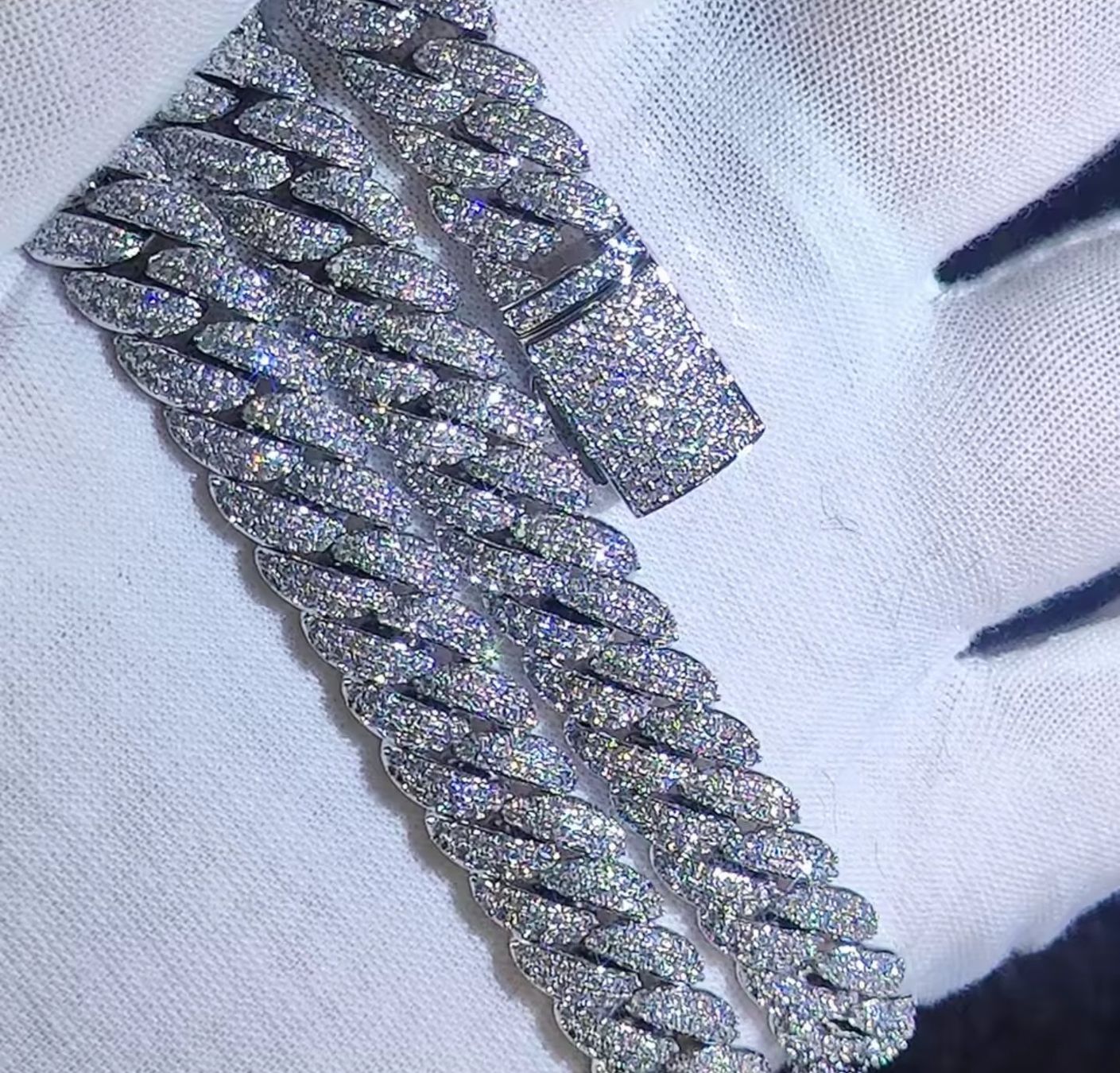Catenine: Iced out Kette Silber 50 cm – Nuovo e nell'imballaggio originale da Suhr venduto da sjay.Cv 2