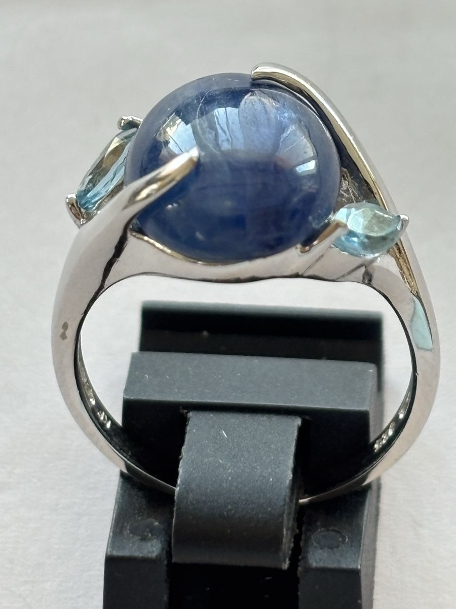 Ringe: Ring Silber 925 mit blauem Stein – Gebraucht aus Langnau am Albis von flusspflege 2
