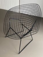 Top erhaltener Diamond Chair, Harry Bertoia, schwarz