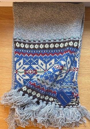 RALPH LAUREN ECHARPE SNOWFLAKE Neuve jamais portée -80%