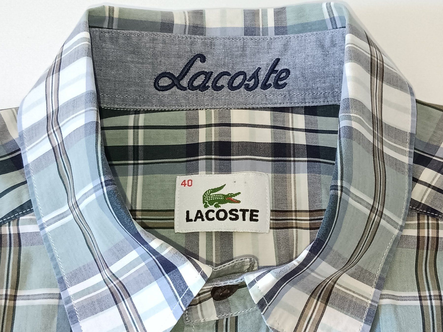 Lacoste Camicie: LACOSTE Chemise manches longues taille 40 – Usato da Cossonay-Ville venduto da Les_1001_perles 7