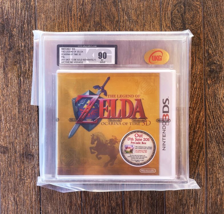 Zelda Ocarina of Time 3DS New and Sealed 90 MT GOLD Kaufen auf