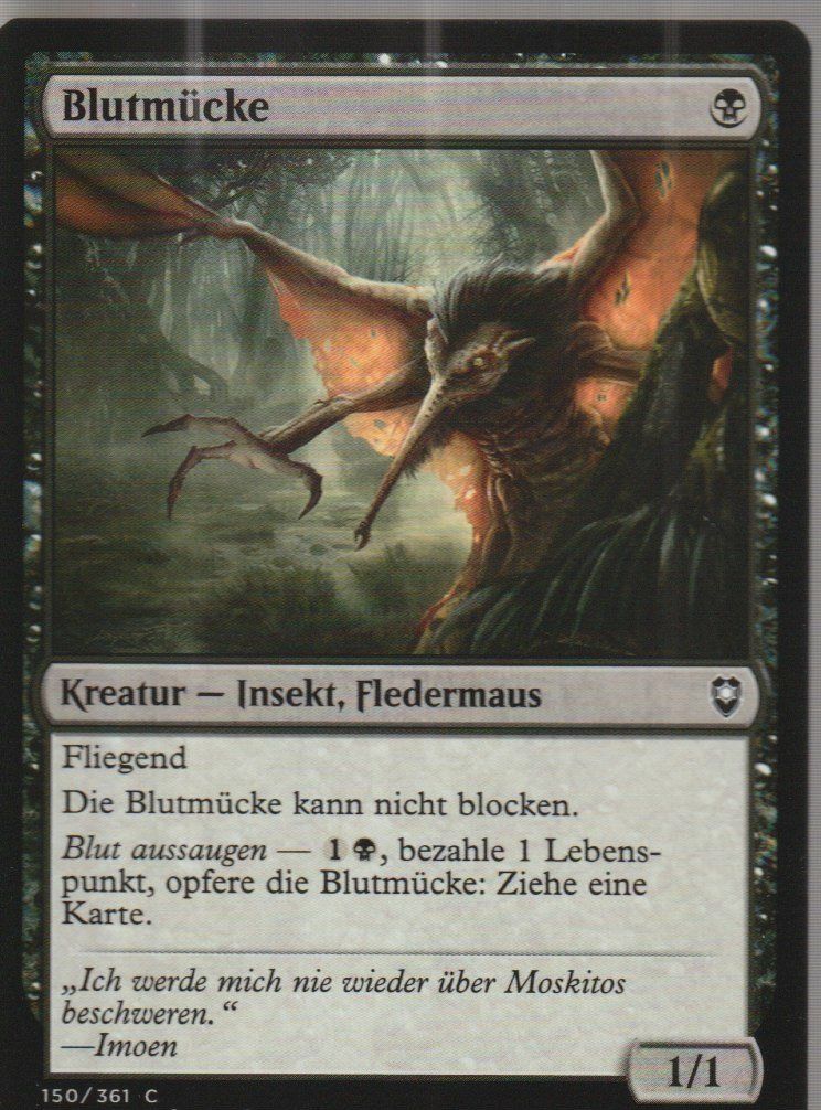 Magic The Gathering Carte collezionabili: TCG Magic The Gathering MTG CLB 150 Blutmücke – Nuovo (secondo la descrizione) da Vezia venduto da Aquarius_Age