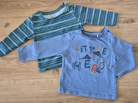 2x Langarm Shirt von s.Oliver, Gr. 68