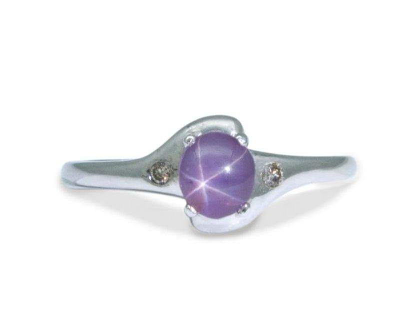Ringe: Sternsaphir-Ring 1.07ct & Cognac-Brillanten – – Neu und originalverpackt aus Zürich von GOS08
