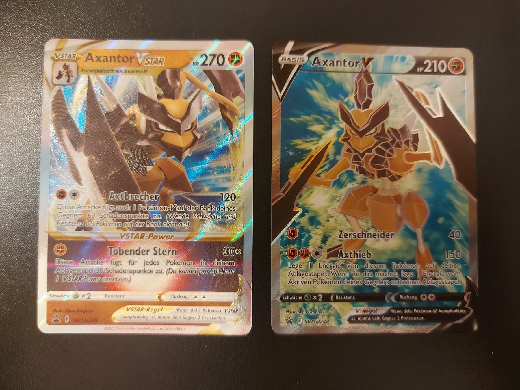 Pokémon Sammelbilder & Trading cards: Axantor V / VSTAR SWSH 248/249 DE – Gebraucht aus Biasca von Sara_Poke123