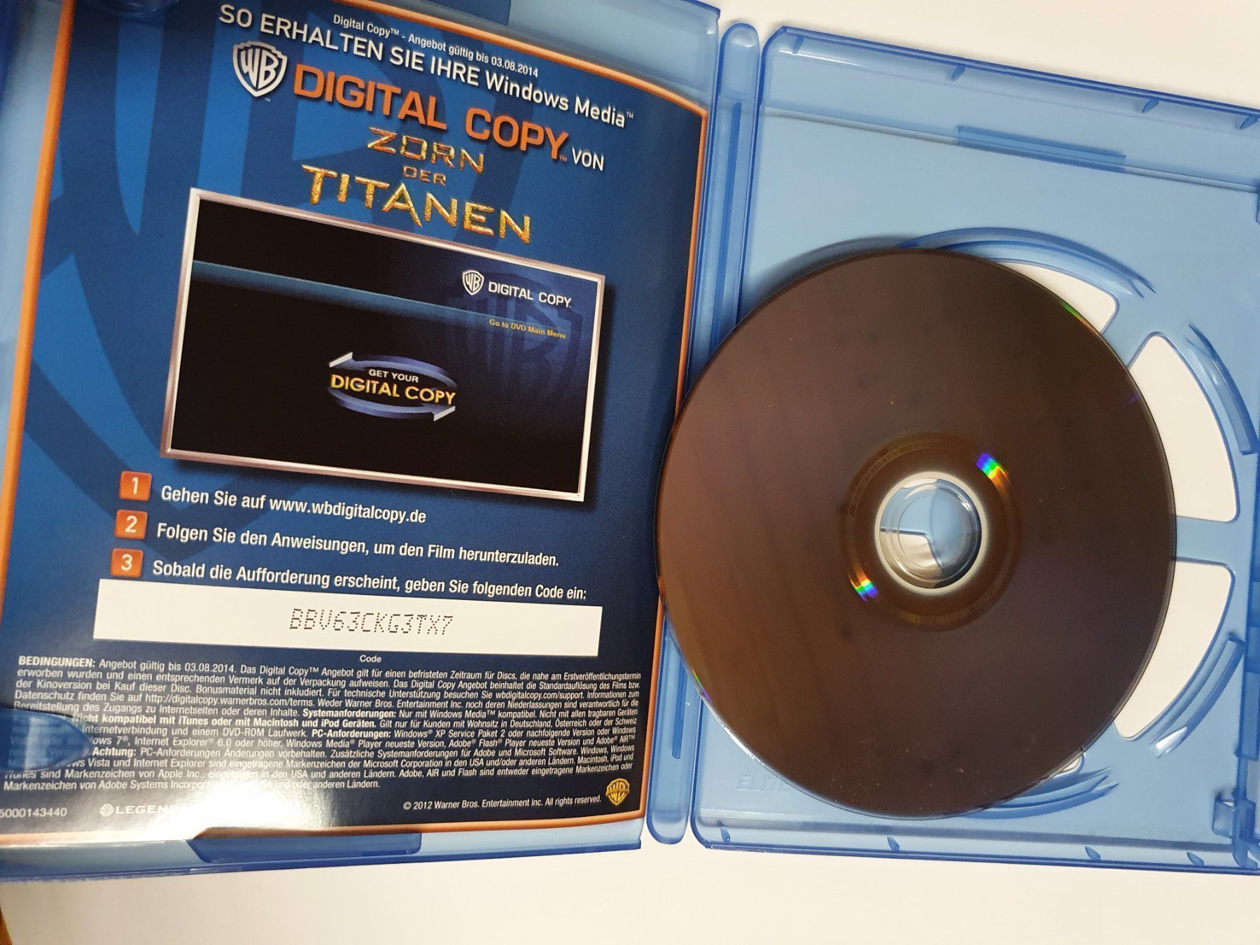 Tutti i DVDs: Zorn der Titanen Blu-Ray – Usato da Oberdorf BL venduto da BaldenEagle 1