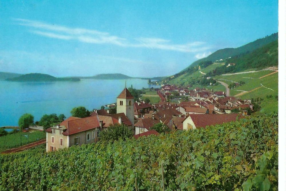TWANN Bielersee 1973, Kirche Rebberg, Stempel Hotel Bären | Kaufen auf ...