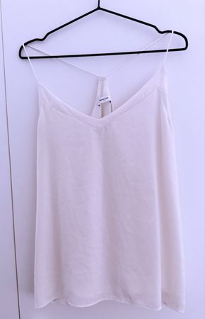 Supersexy&edel Mango Top Seidenmix Cremefarbe