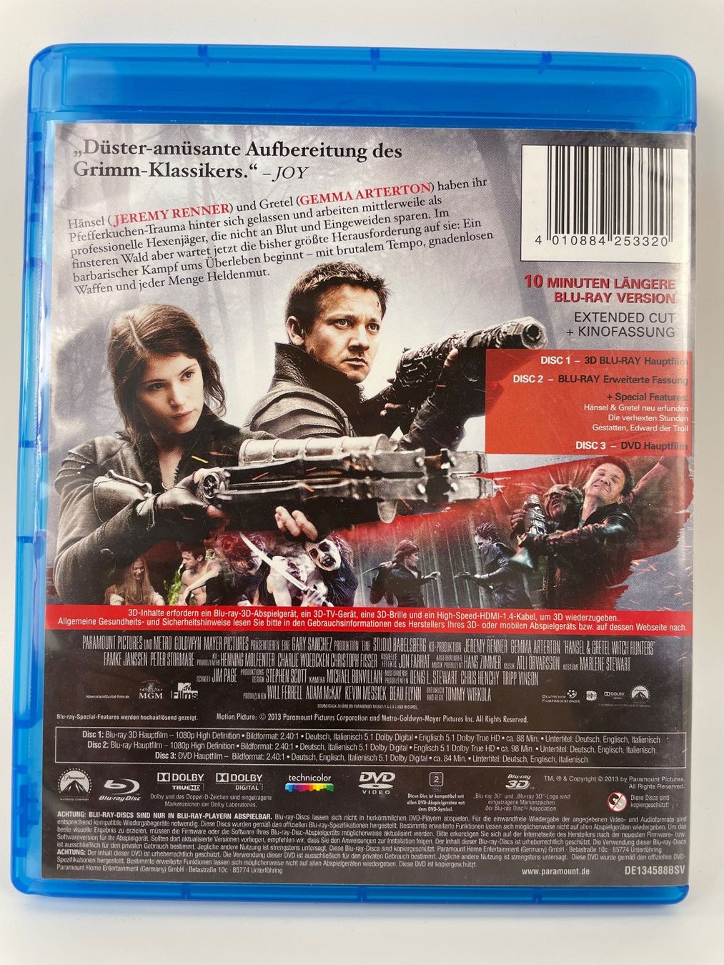 Tutti i DVDs: 3D Blu-Ray Hänsel und Gretel - Hexen Jäger – Usato da Gasel venduto da Alter_Ego 1
