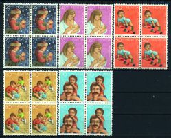 1987, Pro Juventute, Viererblöcke **