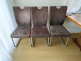 6xEsszimmer-Stühle Braun, gebraucht