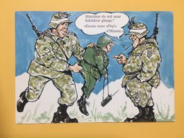 Jux Humor Karte Militär Schweiz