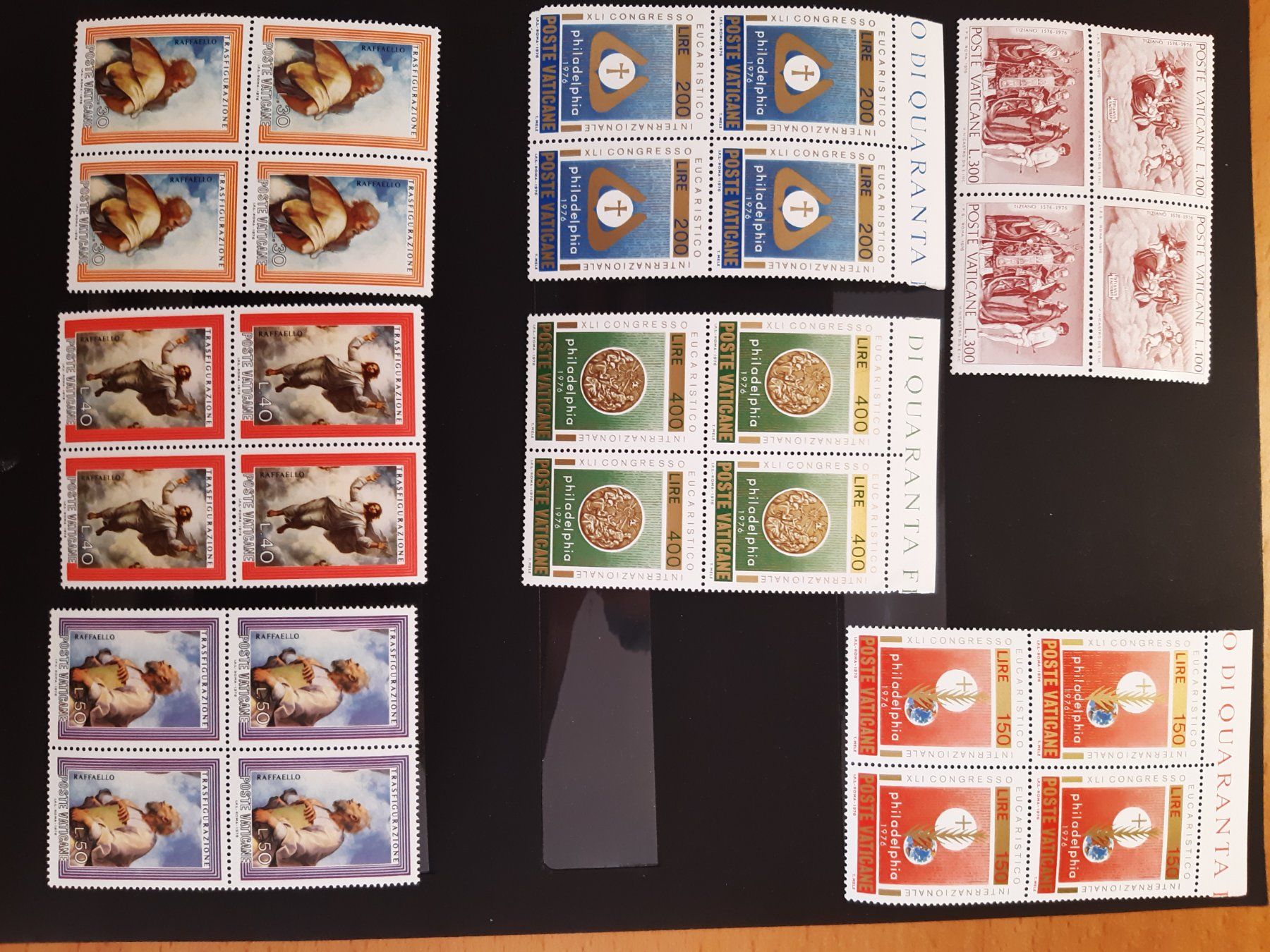 Tutti i francobolli: Vatikan 4er Blocks** 1975-76 – Nuovo (secondo la descrizione) da Confignon venduto da Alfda2000 3