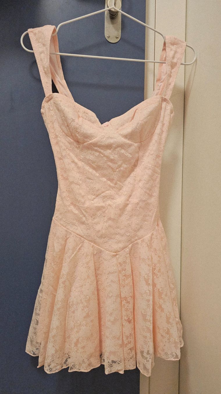 Vestiti: Mini-robe Dolls Kill Sugar Thrillz rose pâle – Nuovo e nell'imballaggio originale da Lausanne venduto da feathernox