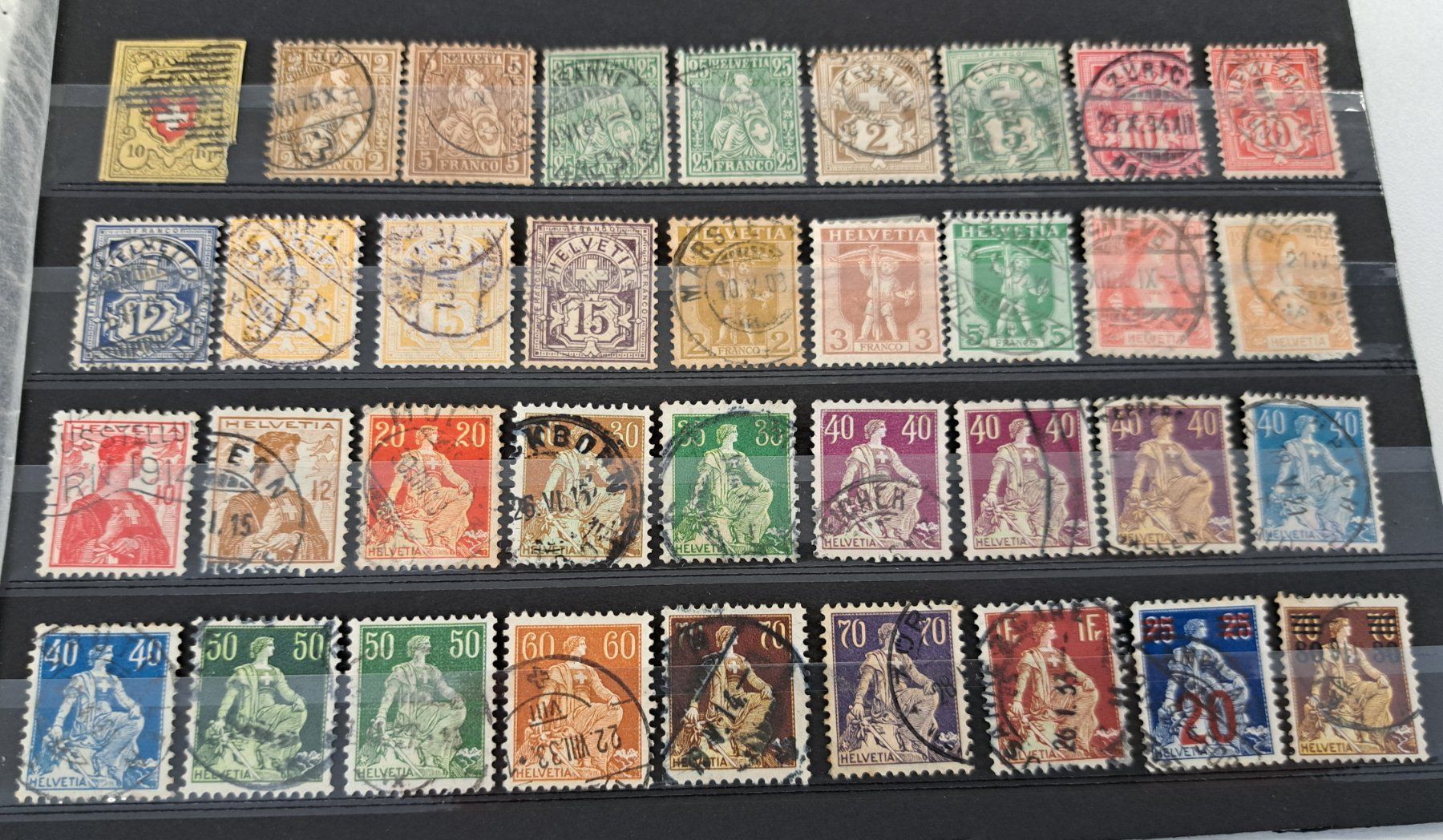 Tutti i francobolli: CH Briefmarken Lot ab Rayon II – Usato da Münchwilen AG venduto da Nesar