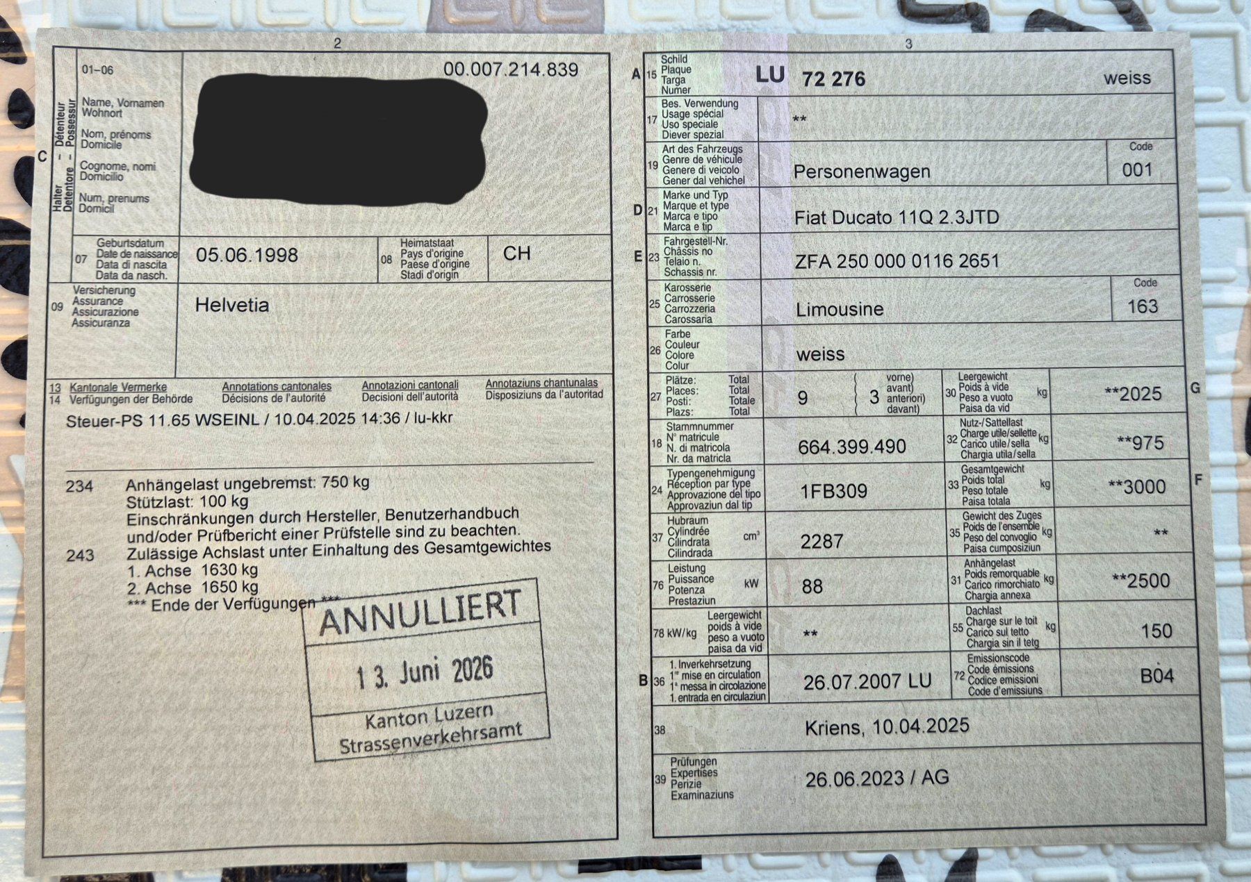Fiat Automobili: Fiat Ducato – Usato da Schongau venduto da Selinski998 2