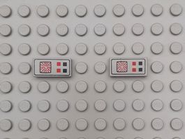 LEGO Space - Bedruckte Fliesen Computer - 3069p25 (Lot 2)