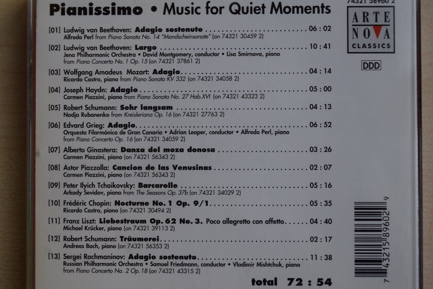 CDs: Pianissimo: Music for Quiet Moments(409) – D'occasion à Reutigen par DONDON55 2