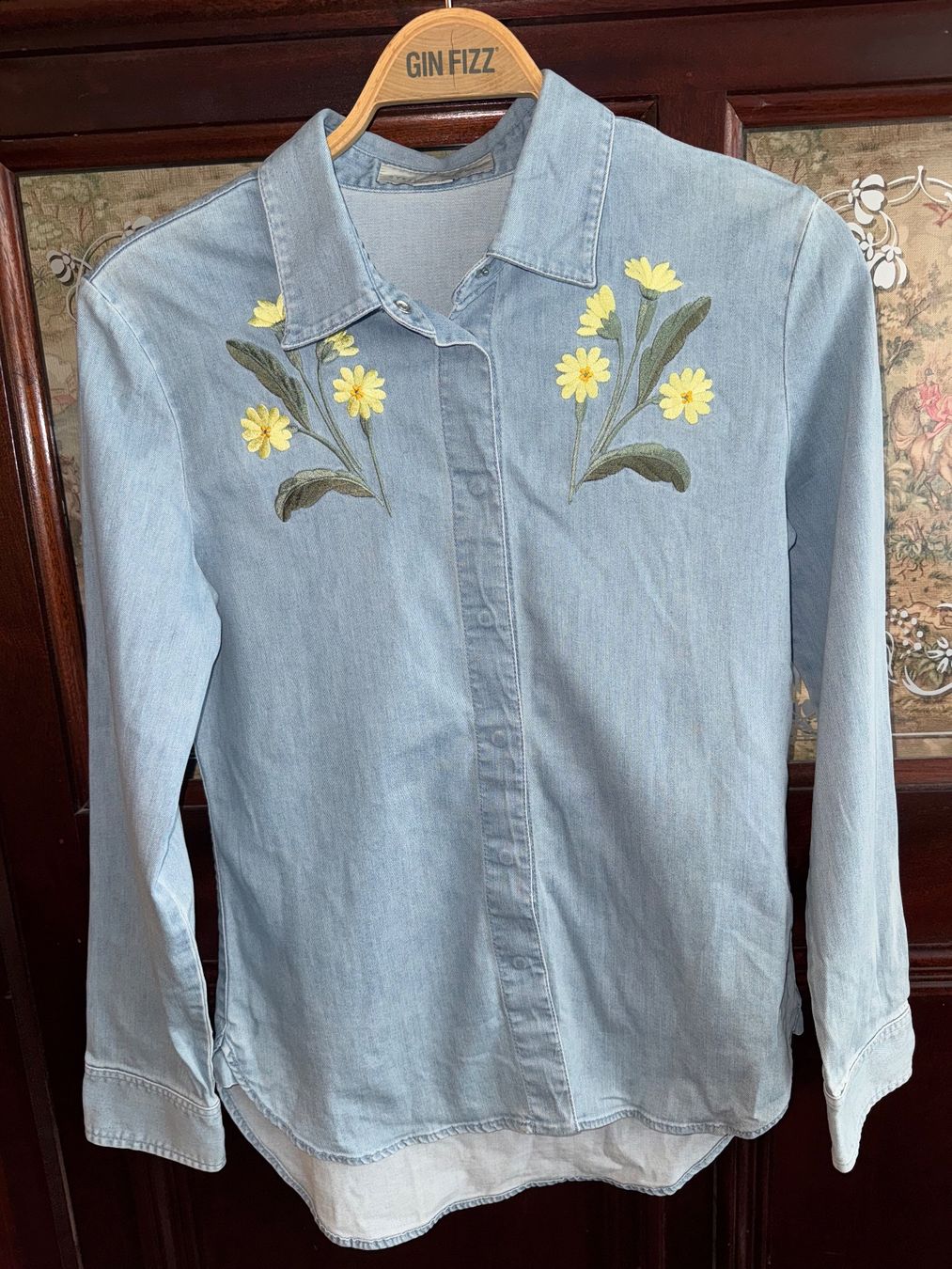 Camicette: Stella McCartney Denim Hemd Bestrickte Jeansbluse – Usato da Obfelden venduto da cesarina10 2