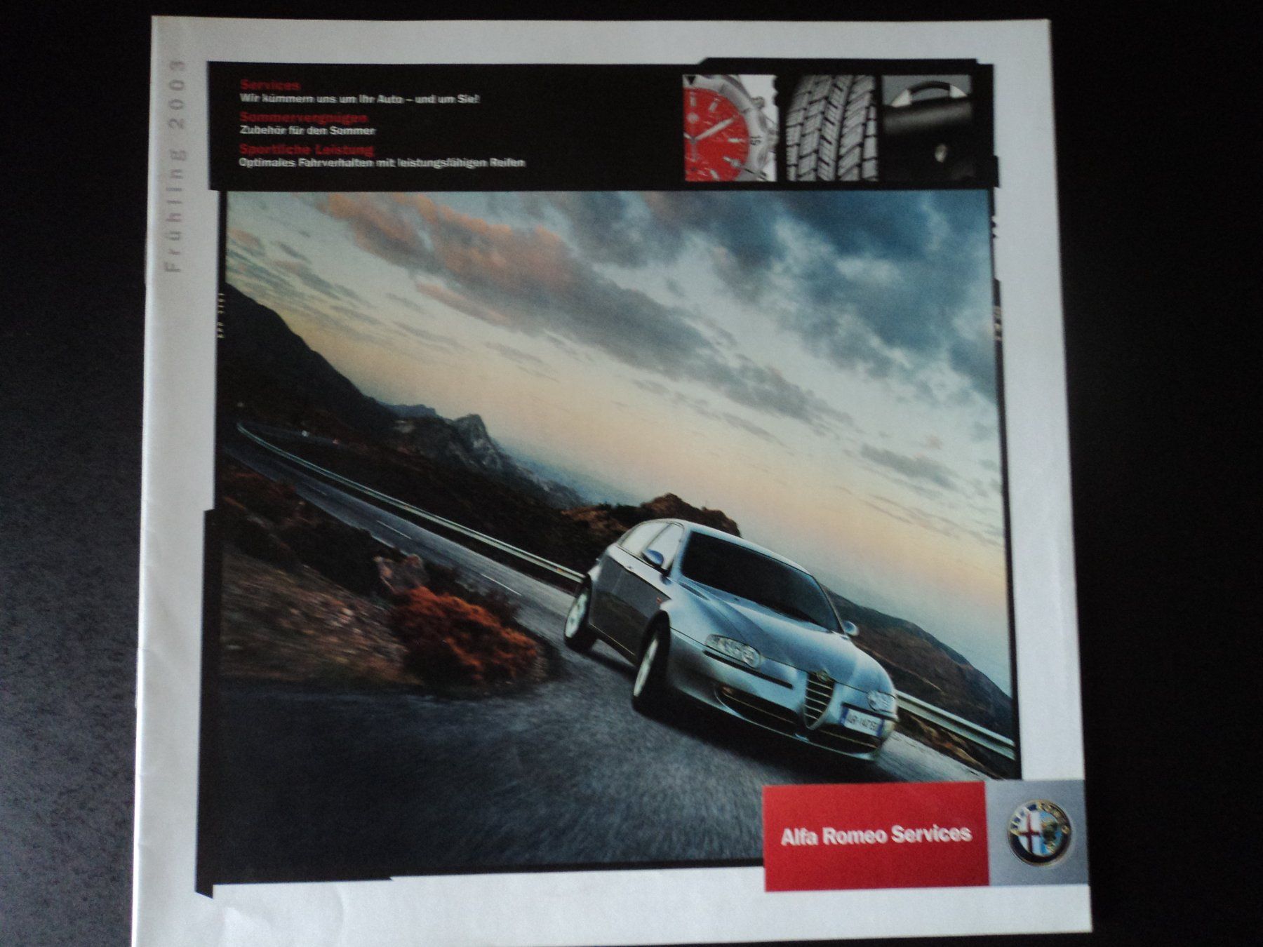 Alfa Romeo Documents: Prospekt Alfa Romeo Services 2003 – D'occasion à Schwarzenburg par modelCARama 1
