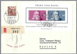 1948, IMABA BASEL, EING.-BRIEF MIT S-0, Ia
