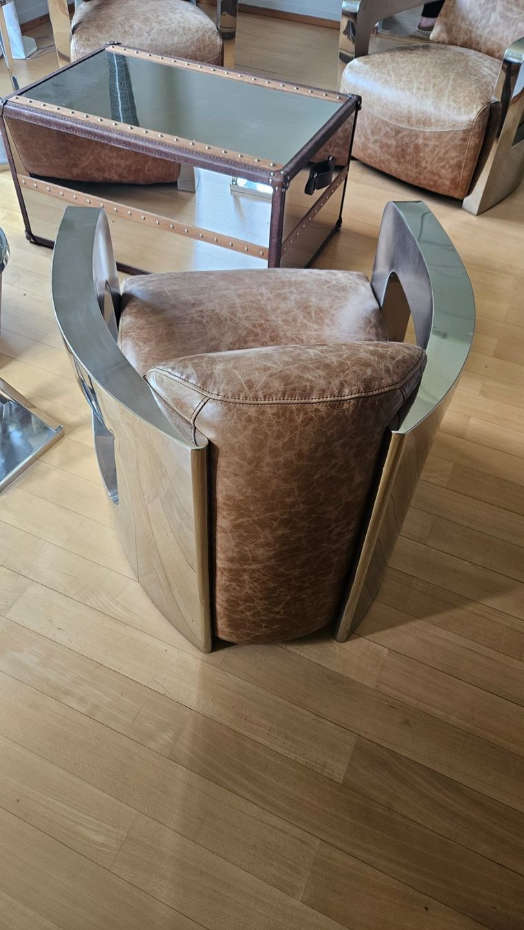 Poltrone: Timothy Oulton Aviator Set mit Mars Sessel – Usato da Hermetschwil-Staffeln venduto da Stutz_Patrick 2
