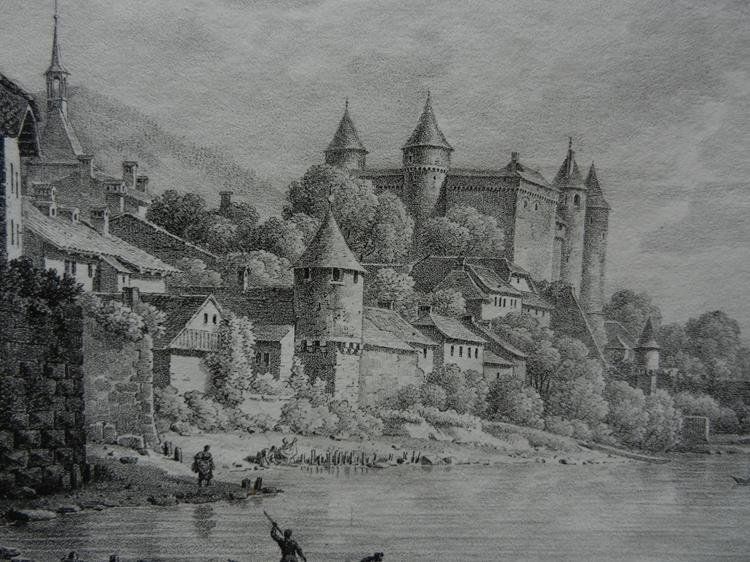 Stiche: Vue du château de Grandson – Gebraucht aus Risch von Rischli15 8
