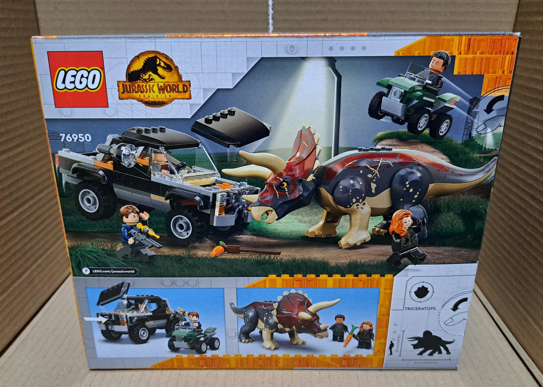 LEGO Jurassic World 76950 Triceratops-Transport (Neu und ...