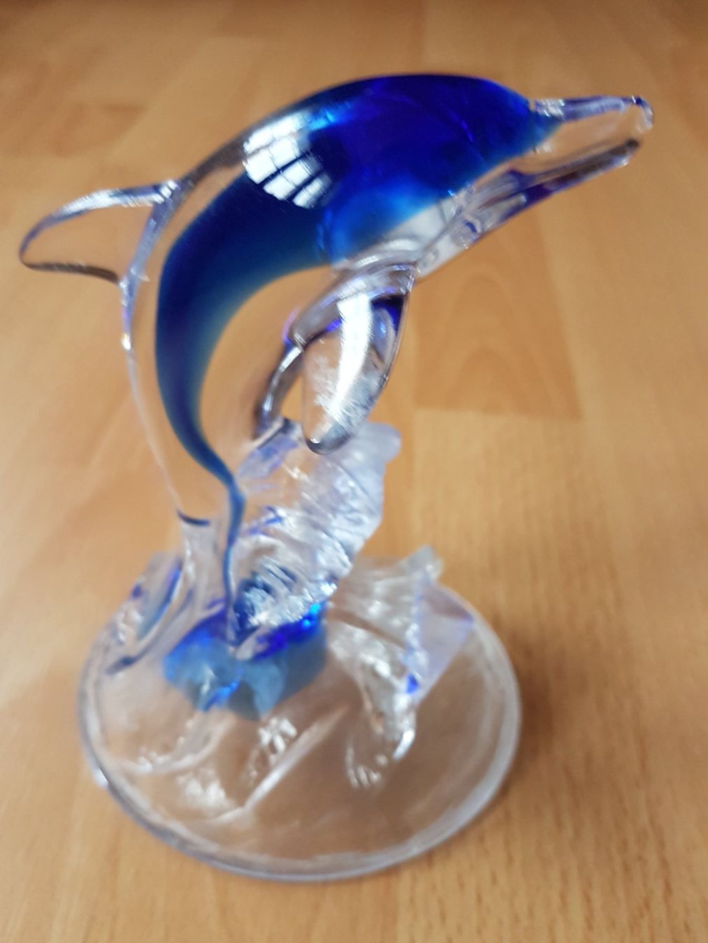 Statuette: 2 GLAS-DELPHINFIGUREN DEKO – Usato da Sax venduto da spazieren 1