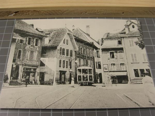 Ansichtskarten: AK Bex Place du Marché mit Tram – Neu (gemäss Beschreibung) aus Malters von Marosko
