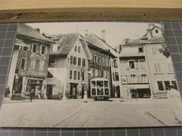 AK Bex Place du Marché mit Tram