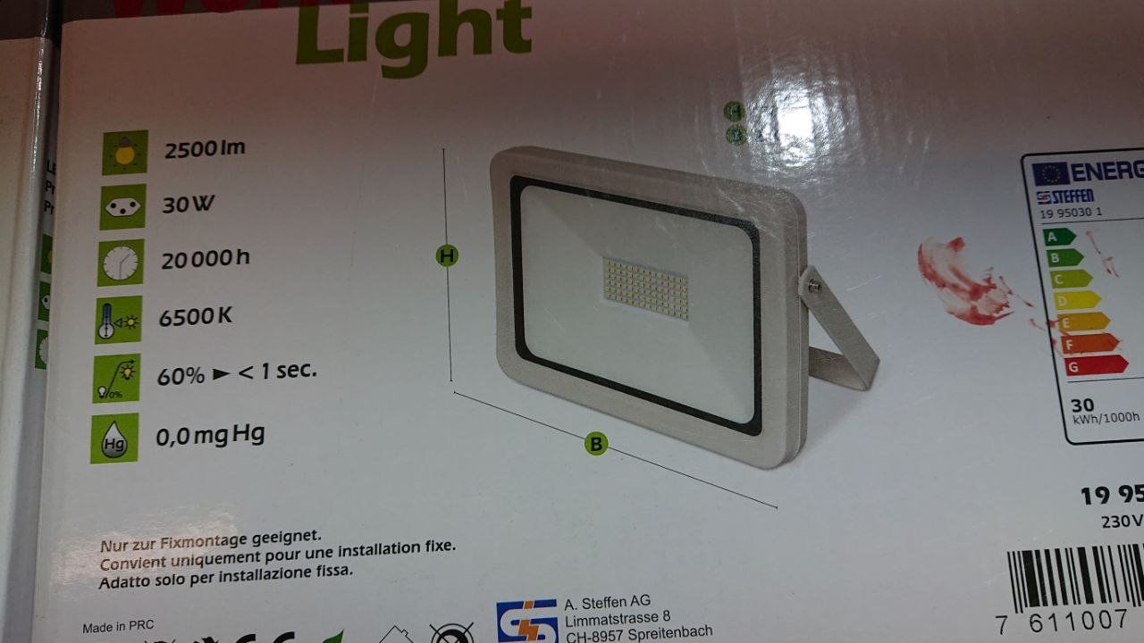 Lampade: 2 Neuwertige LED Strahler, 2500lm, 30W – Nuovo (secondo la descrizione) da Thayngen venduto da Joelines-Traumwelt 1