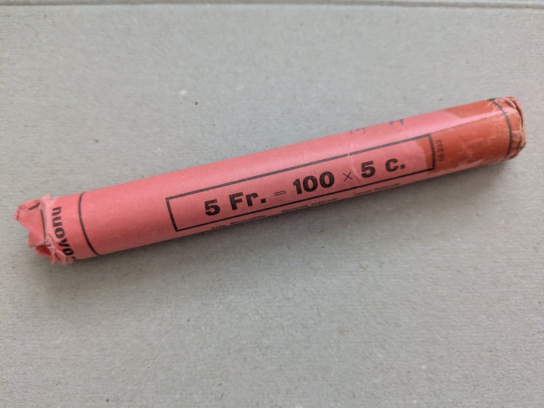 Alle Münzen: Originalrolle 5 Rp 1950 – Neu (gemäss Beschreibung) aus Châtelaine von Pttn