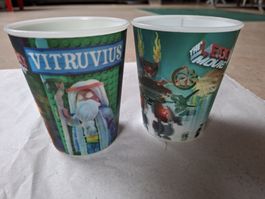 2 LEGO Movie Trinkbecher Vitruvius Lord Business Mc Donalds