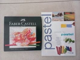 Pastel boîte et livre neuf