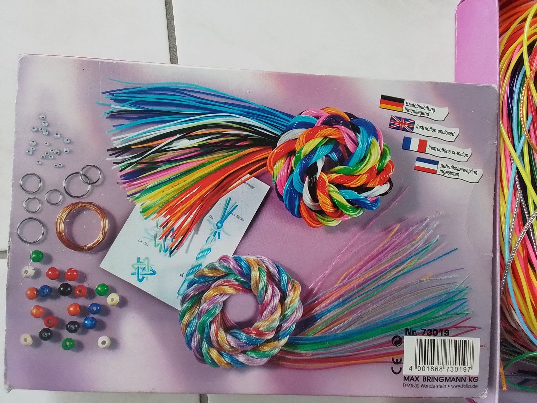 Kit bricolage: BASTELSET  Flechtschnüre – Usato da Heimberg venduto da sunny1970 2