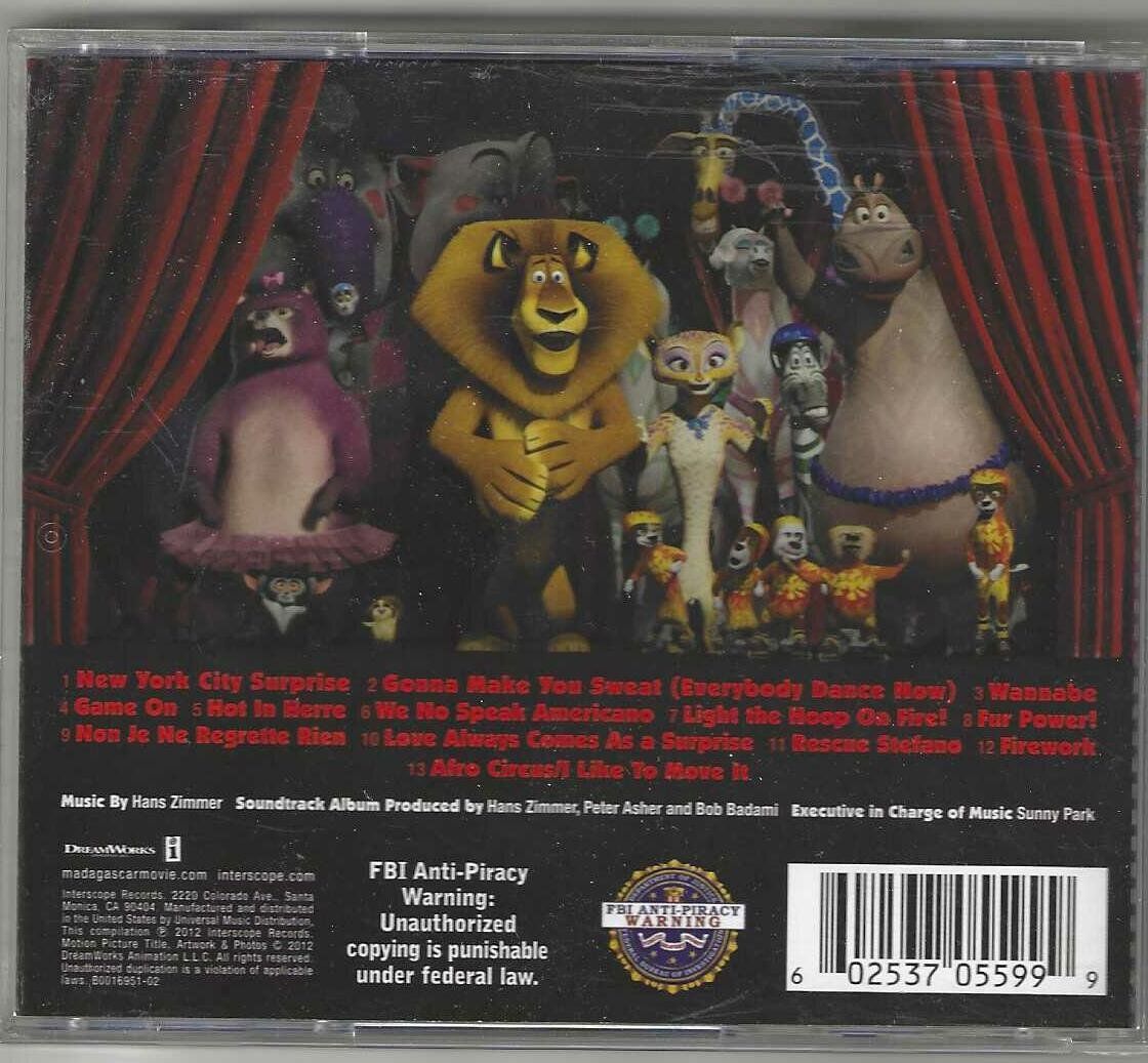 CD: Hans Zimmer - Madagascar 3 – Usato da Genève venduto da CDLPBookS 1