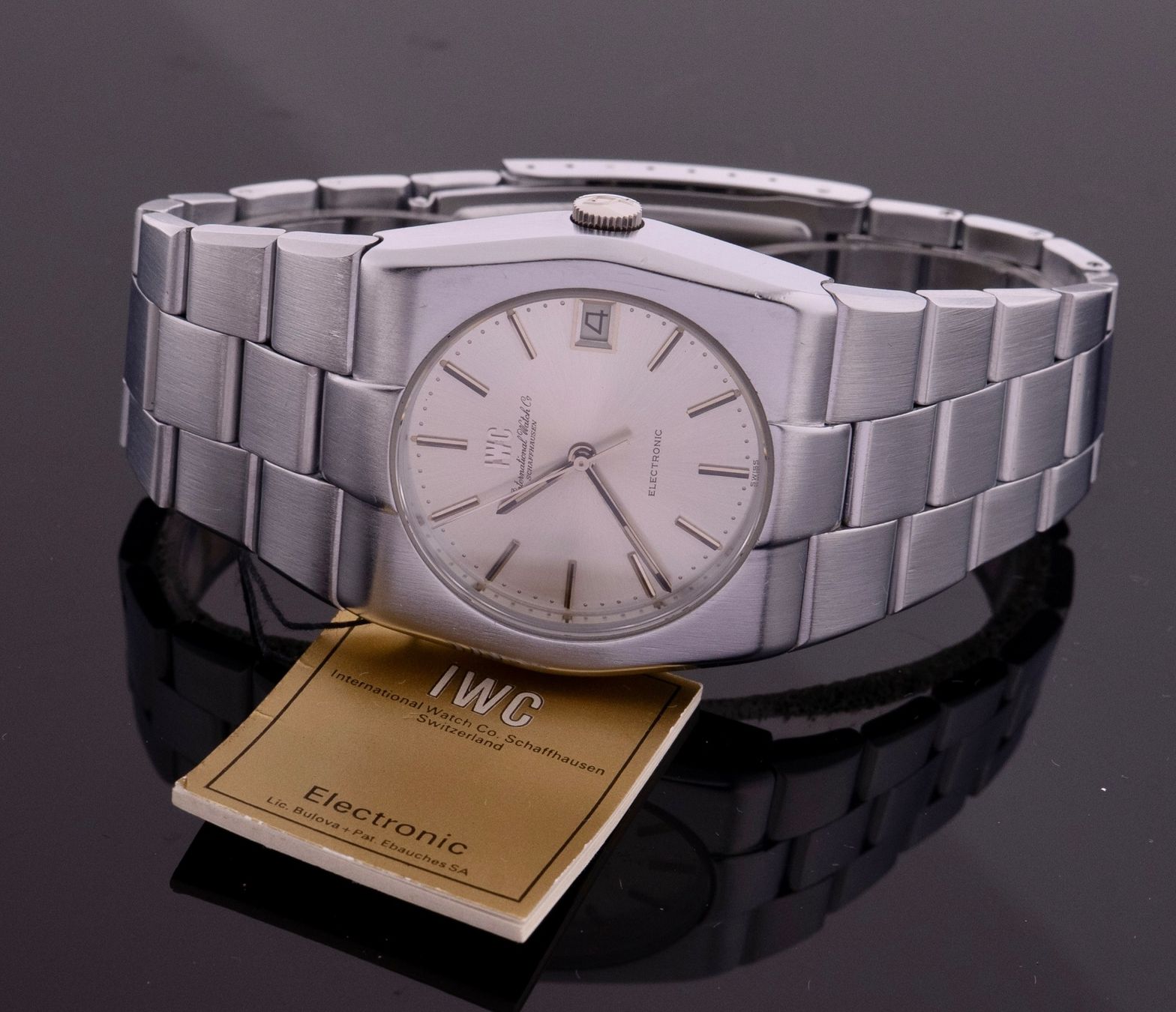 IWC Orologi: IWC Stimmgabeluhr Electronic Jumbo Ref. 3403 38mm 1974 – Usato da Bülach venduto da M.RothUhrenatelier