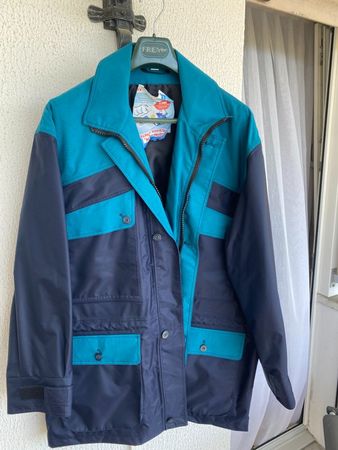 Regenjacke Gr.54 Aqua Guard/ CH Fabrikat/blau-türkis