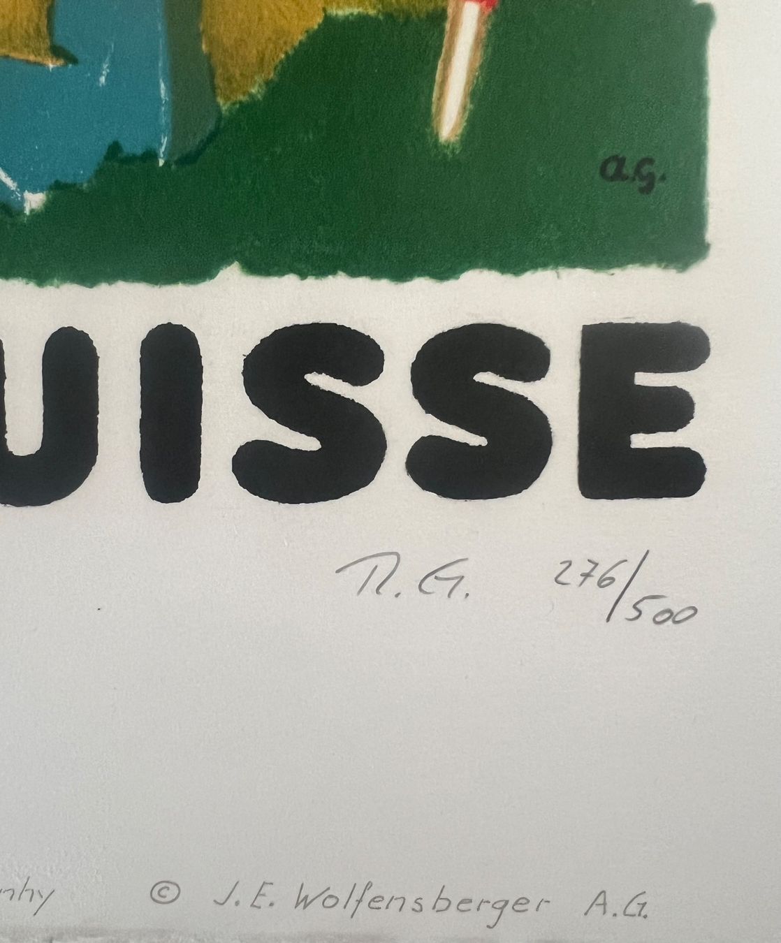 Grafica & Litografie: Augusto Giacometti, Handlithografie, nummeriert – Usato da Rain venduto da Pic-Ass 4