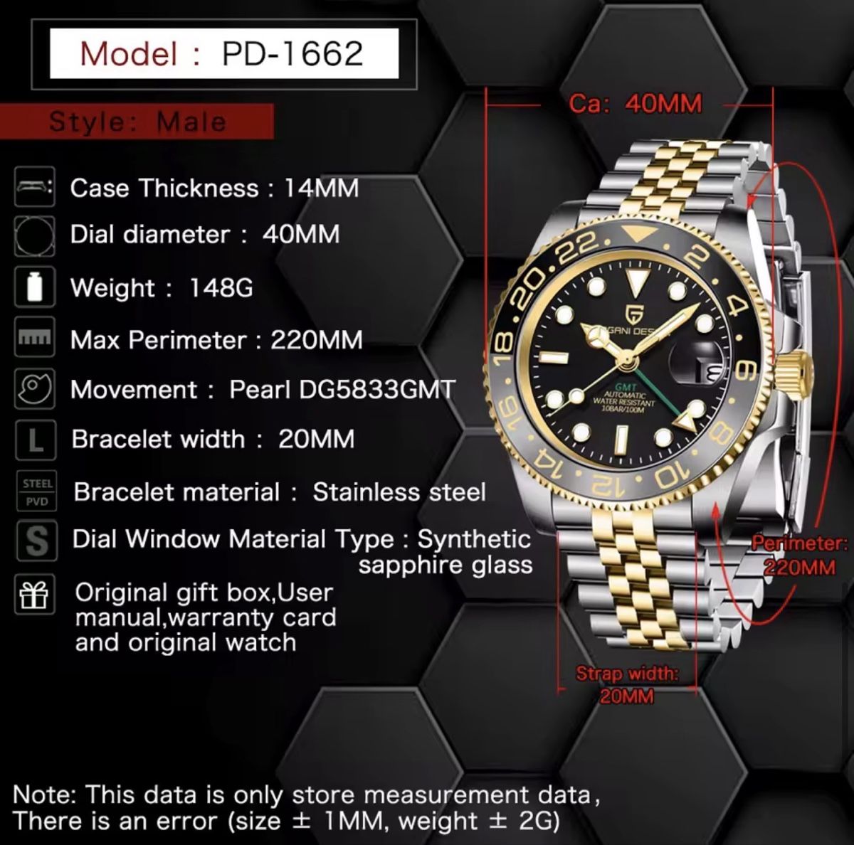 Pagani Design Orologi: Paganini Design PD-1662 – Nuovo e nell'imballaggio originale da Hallwil venduto da Haller_Watch 7