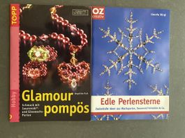2 Bastelbücher: Glamour pompös, Edle Perlensterne