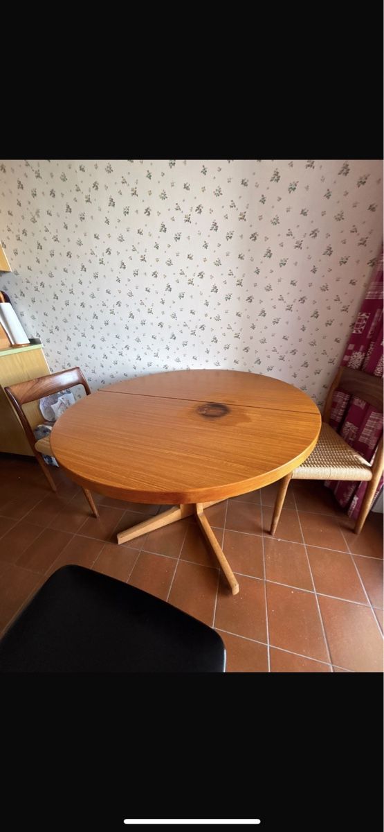 Tische: Table ronde bois style vintage – Gebraucht aus Lausanne von Hadin-Store