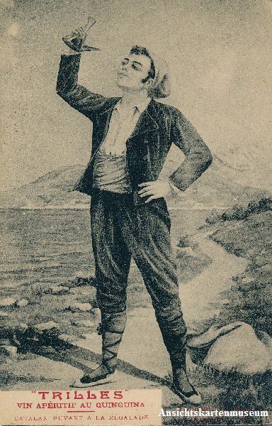 Cartoline postali: Trilles - Catalan Buvant + c1900 – Usato da Emmenbrücke venduto da teestube