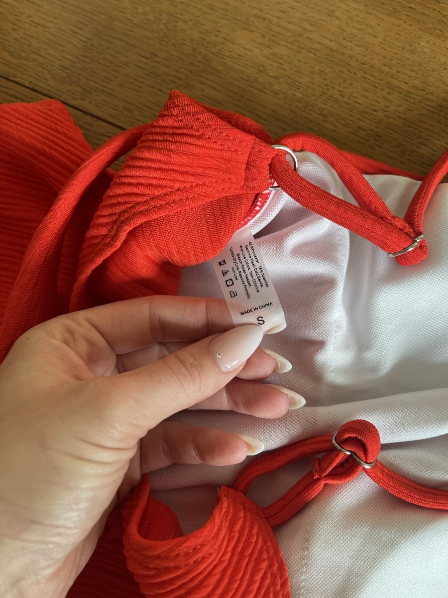 Costumi da bagno & Bikini: Badeanzug mit Hüftgürtel in Rot Gr S – Nuovo (secondo la descrizione) da Bassersdorf venduto da Sandy456 5