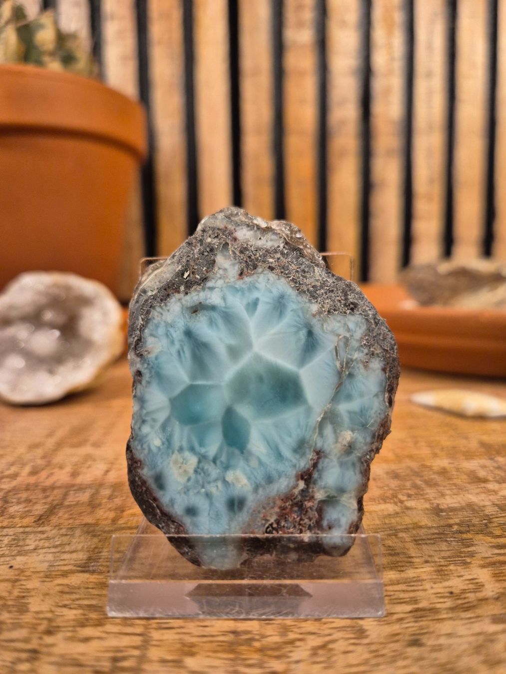 Pietre preziose: Larimar Scheibe – Nuovo (secondo la descrizione) da Rünenberg venduto da Ainhoa13 1