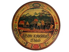 Käseplatte / Wandteller aus Holz